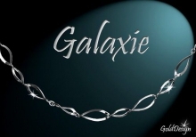 Galaxie - náramek rhodium